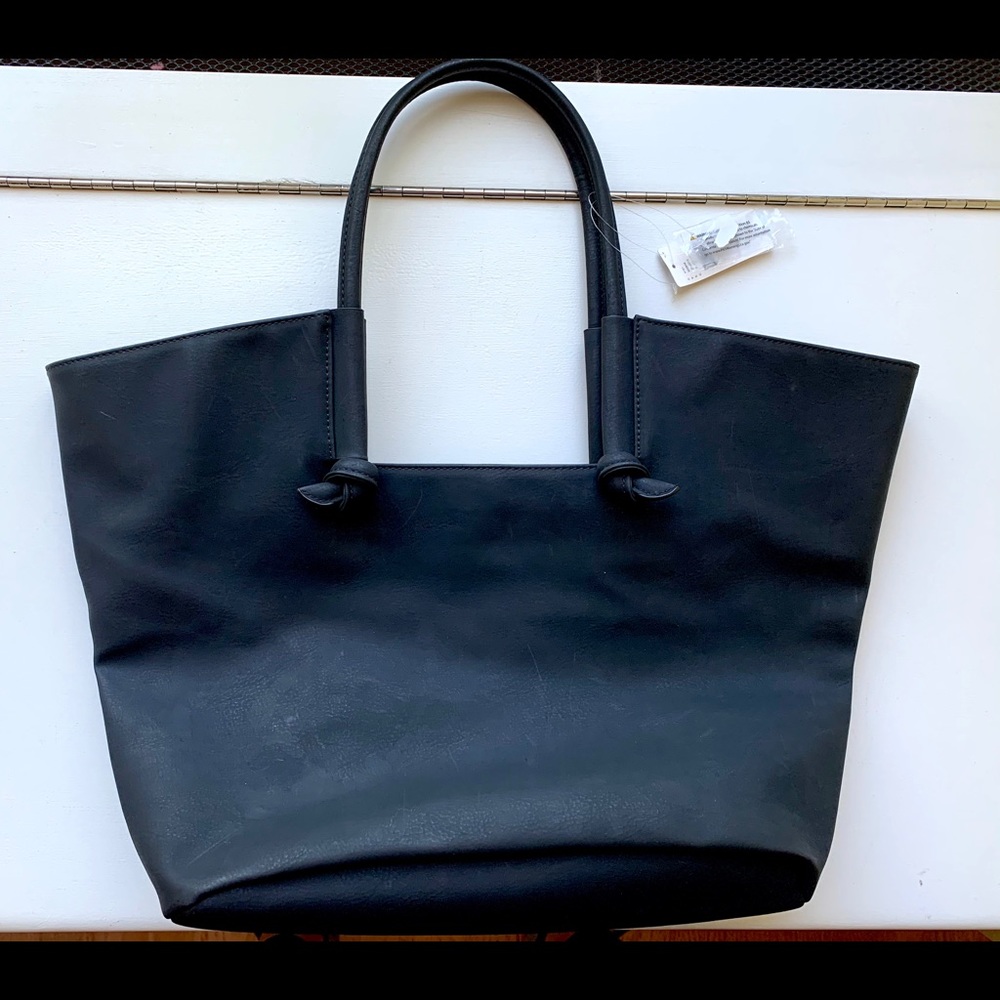 Anthropologie Large Faux Leather Tote
